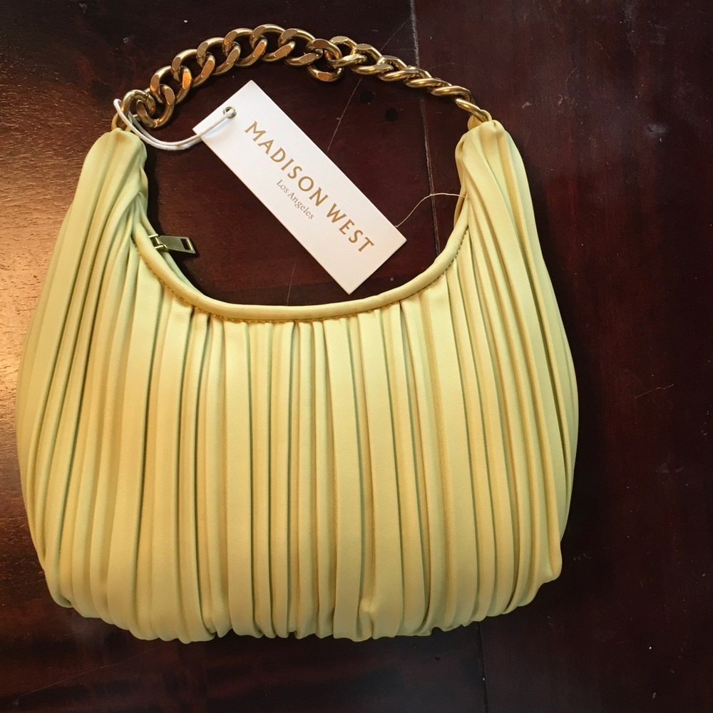 Madison West Pleated Shoulder Bag - Picture 4 of 5